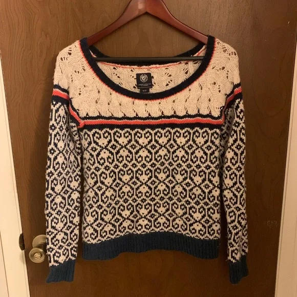 Y2K AEO Retro Fair Isle Sweater - Picture 3 of 6